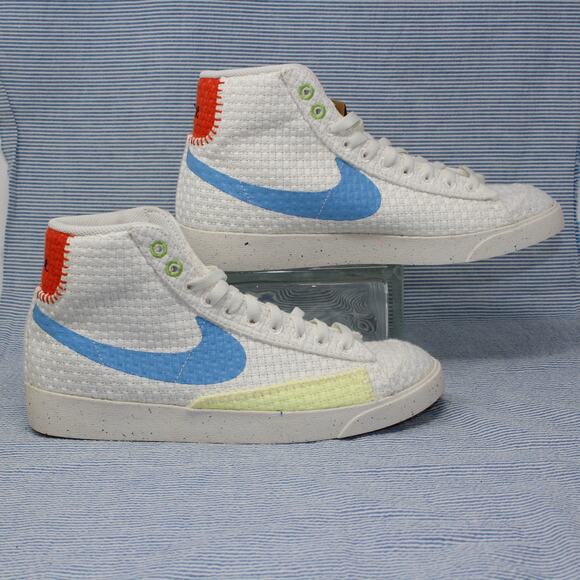 W11/M9.5 Nike Blazer Mid 77 HEMP Next Nature Citron Tint Sail DV2173-100 - Picture 3 of 16